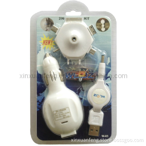 CE, RoHS&FCC Approved 2 in 1 Charger (XF-CC-016)